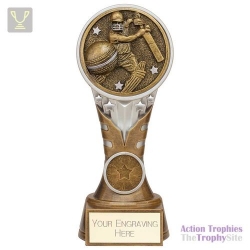 Ikon Tower Cricket Batsman Award Antique Silver & Gold 175mm