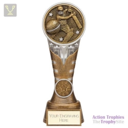 Ikon Tower Cricket Batsman Award Antique Silver & Gold 200mm