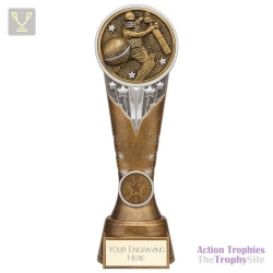 Ikon Tower Cricket Batsman Award Antique Silver & Gold 225mm