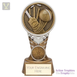Ikon Tower Cricket Award Antique Silver & Gold 150mm