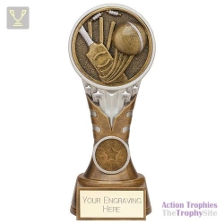 Ikon Tower Cricket Award Antique Silver & Gold 175mm