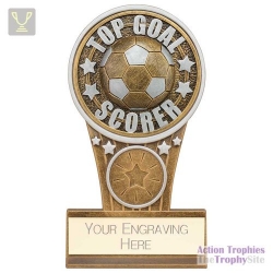 Ikon Tower Top Goal Scorer Award Antique Silver & Gold 125mm