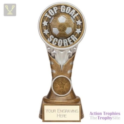 Ikon Tower Top Goal Scorer Award Antique Silver & Gold 175mm
