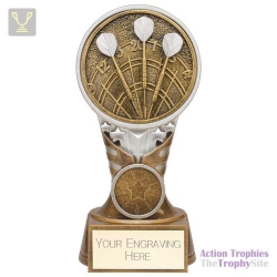 Ikon Tower Darts Award Antique Silver & Gold 150mm
