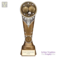 Ikon Tower Lawn Bowls Award Antique Silver & Gold 225mm
