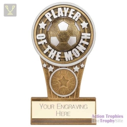 Ikon Tower Player of the Month Award Antique Silver & Gold 125mm