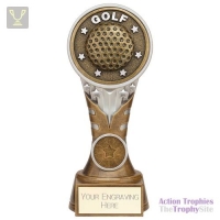 Ikon Tower Golf Award Antique Silver & Gold 175mm