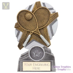 The Stars Tennis Plaque Award Silver & Gold 130mm
