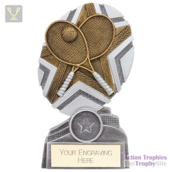 The Stars Tennis Plaque Award Silver & Gold 150mm