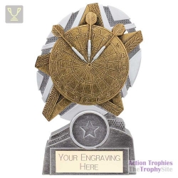 The Stars Darts Plaque Award Silver & Gold 130mm