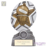 The Stars Netball Plaque Award Silver & Gold 170mm