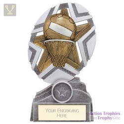 The Stars Netball Plaque Award Silver & Gold 170mm
