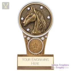 Ikon Tower Equestrian Award Antique Silver & Gold 125mm