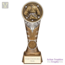 Ikon Tower Martial Arts Award Antique Silver & Gold 200mm