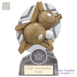 The Stars Bowls Plaque Award Silver & Gold 130mm