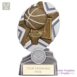 The Stars Basketball Plaque Award Silver & Gold 150mm