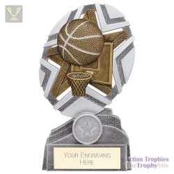 The Stars Basketball Plaque Award Silver & Gold 170mm