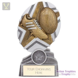 The Stars Rugby Plaque Award Silver & Gold 150mm