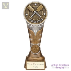 Ikon Tower Rowing Award Antique Silver & Gold 200mm