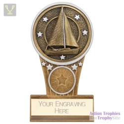 Ikon Tower Sailing Award Antique Silver & Gold 125mm
