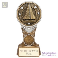 Ikon Tower Sailing Award Antique Silver & Gold 150mm
