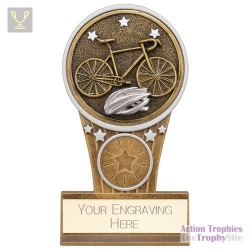 Ikon Tower Cycling Award Antique Silver & Gold 125mm