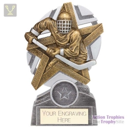 The Stars Ice Hockey Plaque Award Silver & Gold 130mm