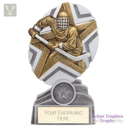 The Stars Ice Hockey Plaque Award Silver & Gold 150mm