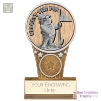 Ikon Goof Balls Nearest The Pin Award Antique Silver & Gold 125mm