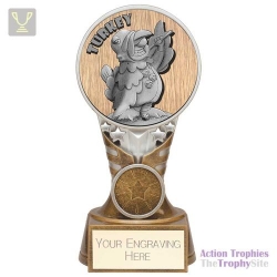 Ikon Goof Balls Turkey Award Antique Silver & Gold 150mm