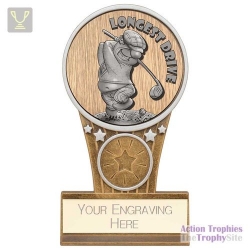 Ikon Goof Balls Longest Drive Award Antique Silver & Gold 125mm