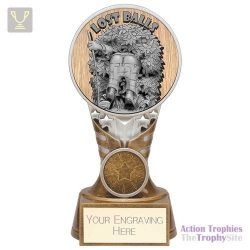 Ikon Goof Balls Lost Balls Award Antique Silver & Gold 150mm