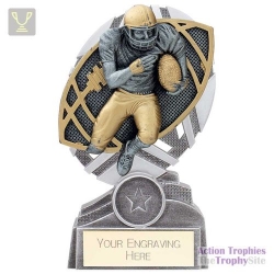 The Stars American Football Plaque Award Silver & Gold 150mm
