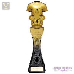 Fusion Viper Tower Football Shirt Black & Gold 295mm