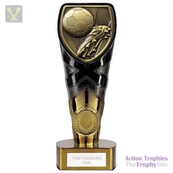 Fusion Cobra Football Boot & Ball Award Black & Gold 175mm