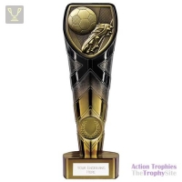 Fusion Cobra Football Boot & Ball Award Black & Gold 200mm