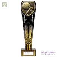 Fusion Cobra Football Boot & Ball Award Black & Gold 225mm