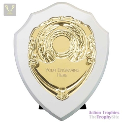 Reward Shield & Front Arctic White & Gold 175mm