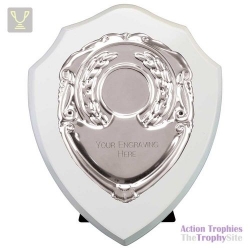 Reward Shield & Front Arctic White & Silver 125mm