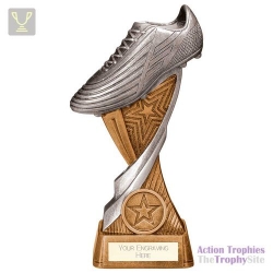 Screamer Football Boot Award Antique Gold & Silver 175mm