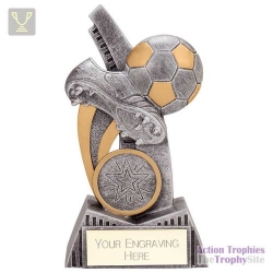 Nemesis Football Boot & Ball Award Antique Gold & Silver 120mm