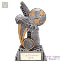 Nemesis Football Boot & Ball Award Antique Gold & Silver 160mm