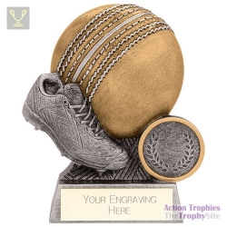 Exodus Cricket Award Antique Gold & Silver 80mm