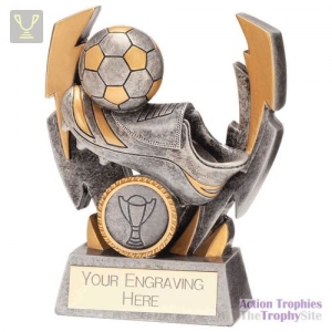 Flashbolt Football Resin Award Silver 120mm