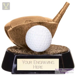 Fairway Golf Driver Award Antique Gold 100mm