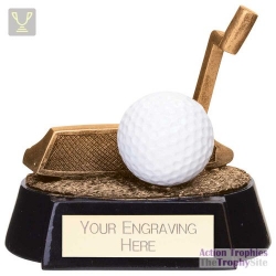 Fairway Golf Putter Award Antique Gold 100mm