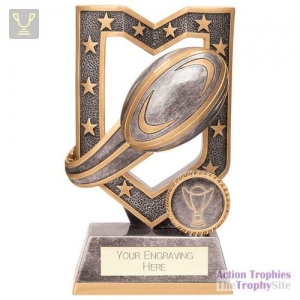 Apex Rugby Award Antique Silver 140mm