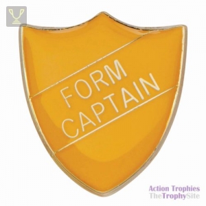 School Pin Badge Form Captain Yellow 25mm