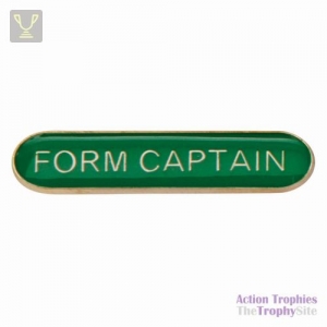School Bar Badge Form Captain Green 40mm