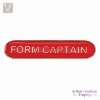 School Bar Badge Form Captain Red 40mm